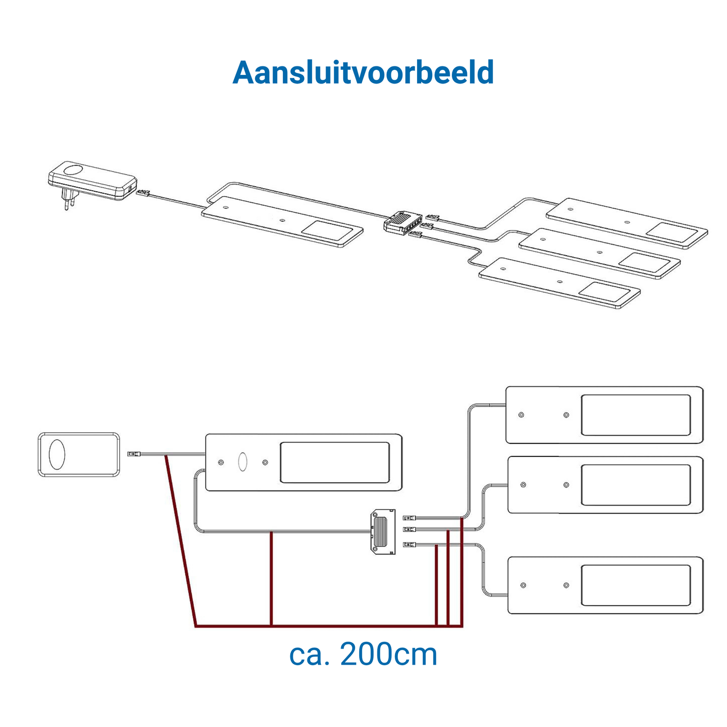 LED Keukenverlichting Onderbouw - Aluminium (2 PACK)