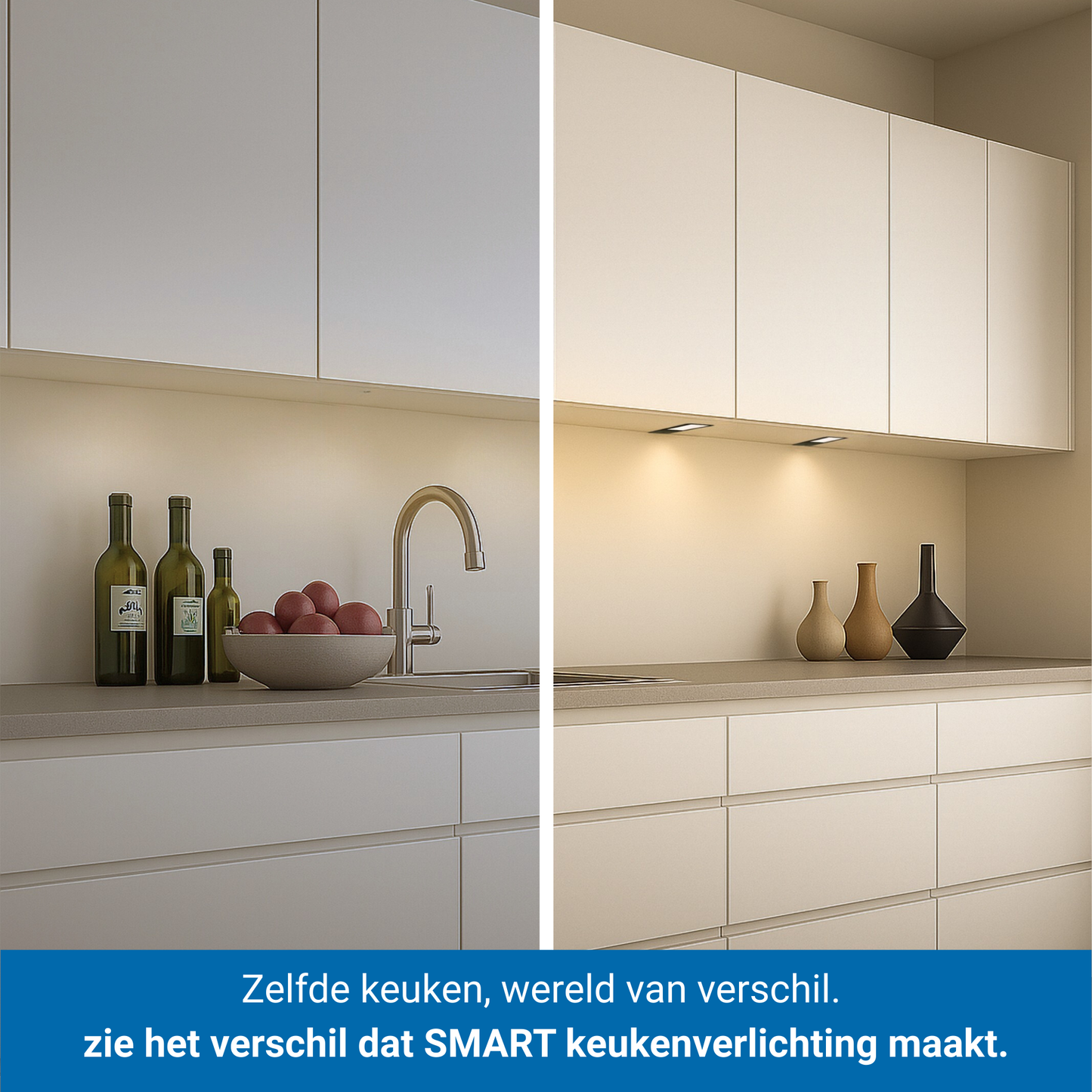 LED Keukenverlichting Onderbouw - Aluminium (2 PACK)